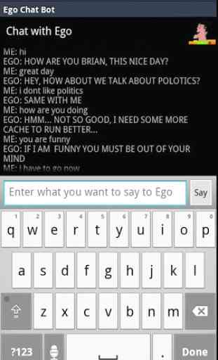 Ego the (rude) Chat Bot 1