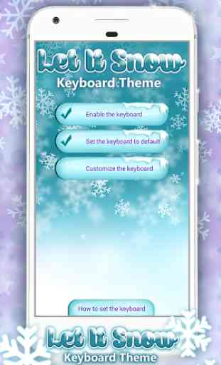Let It Snow Keyboard Theme 1