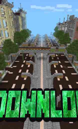 Silverhills city map for MCPE 2