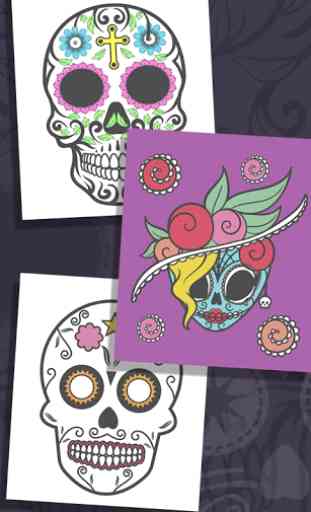 Sugar skulls coloring book 3