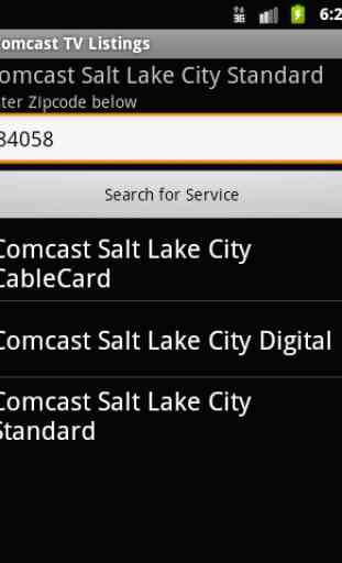 TV Listings on Comcast 2