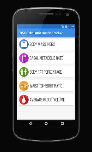 BMI, BFP,BMR Weight Calculator 1