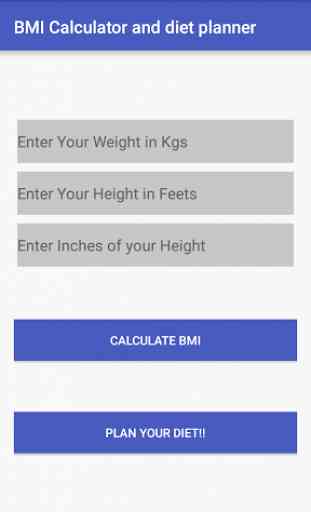 BMI CALCULATOR & DIET PLANNER 3