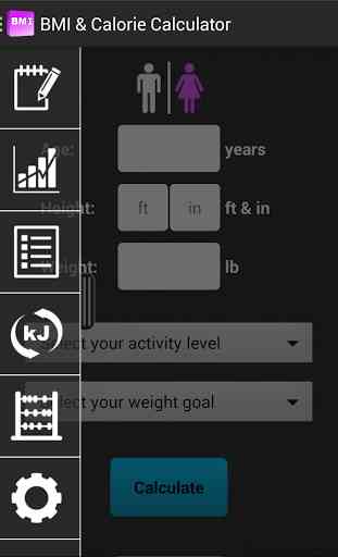 BMI & Calorie Calculator 2