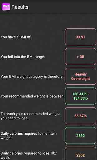 BMI & Calorie Calculator 3