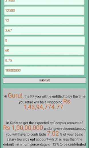 EPF Calculator 2