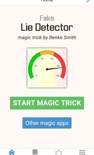 Fake Lie Detector magic trick 1