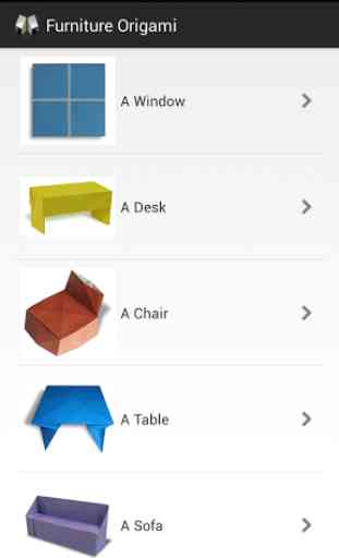 Furniture Origami 1