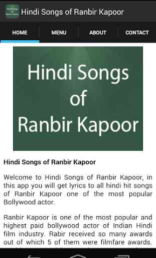Hindi Songs of Ranbir Kapoor 2