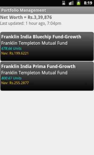 Indian Mutual Funds Tracker 1