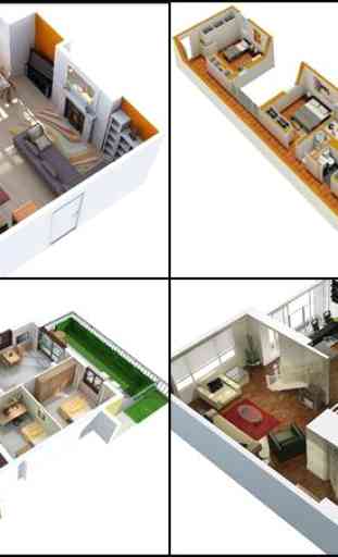 3D Small House Plans Idea 4