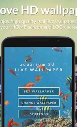Aquarium 3D Video Wallpaper 3