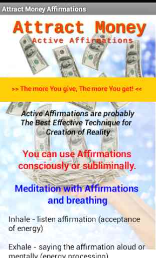 Attract Money Affirmations 1