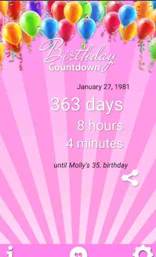 Birthday Countdown 3