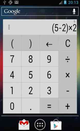 Calculator Widget 10 themes 4