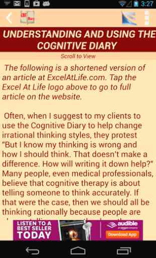 Cognitive Diary CBT Self-Help 3