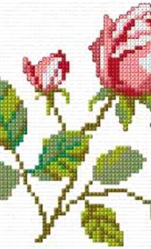 Cross Stitch Flowers 1