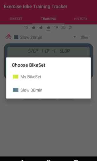 Exercise Bike Training Tracker 2
