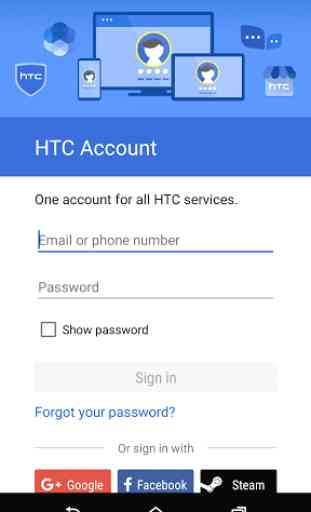 HTC Account—Services Sign-in 1