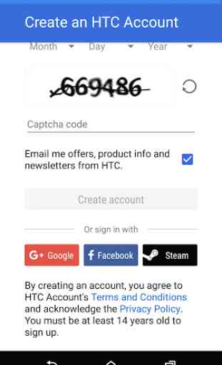 HTC Account—Services Sign-in 3