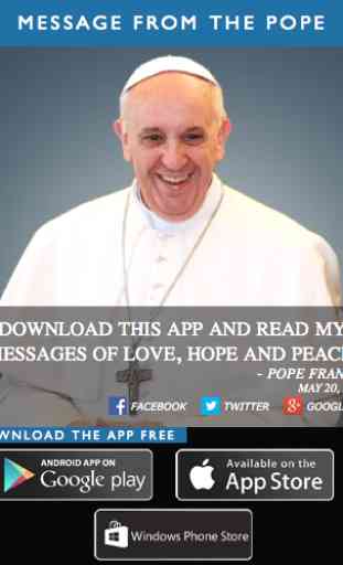 Messages from Pope Francis 1