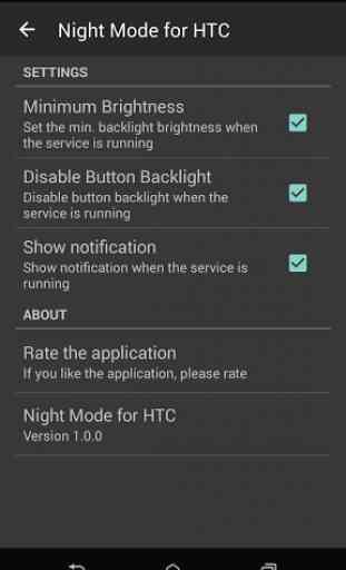 Night Mode for HTC 3