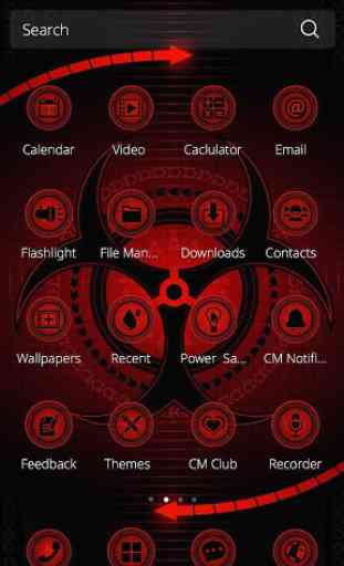 Red Technology 3D Theme 3