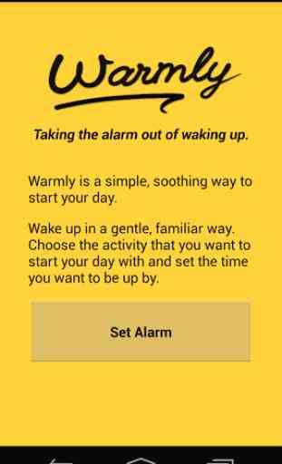 Warmly — An alarm clock 1