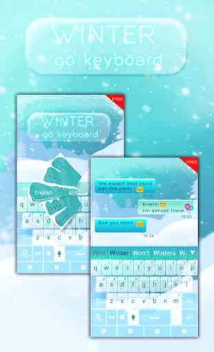 Winter GO Keyboard Theme 1