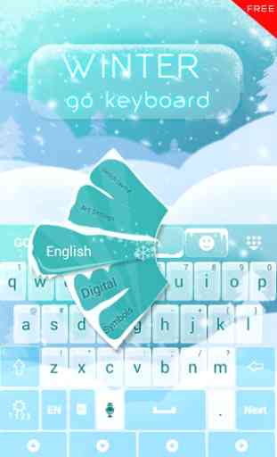 Winter GO Keyboard Theme 2