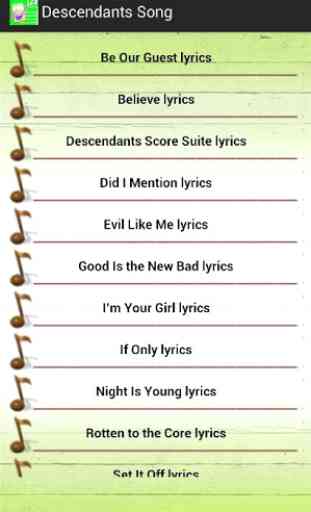 All Songs of Descendants 2