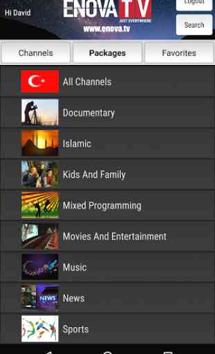 EnovaTV for Android TV 1