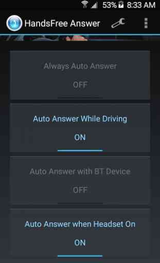 HandsFree Answer (Auto Answer) 3