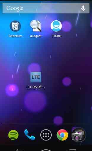 LTE Settings Quick Launch 1