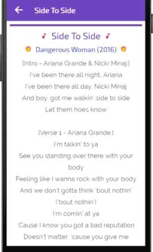 Lyrics of Ariana Grande 3