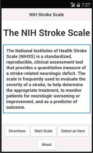 NIH Stroke Scale App 1