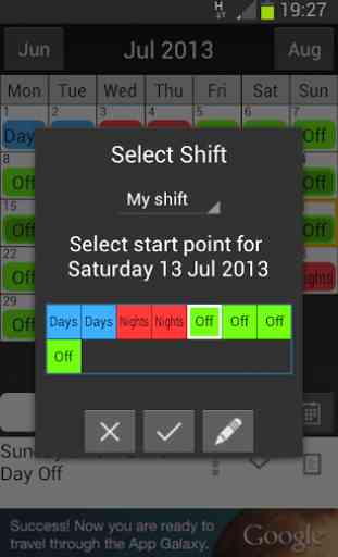 Shift Work Calendar 4