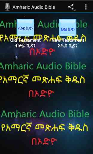 Amharic Audio Bible 1