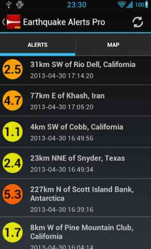 Earthquake Alerts Tracker Pro 1