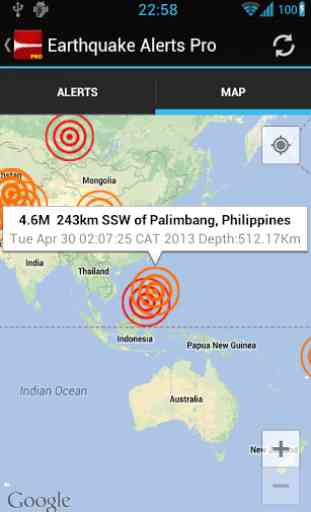 Earthquake Alerts Tracker Pro 2
