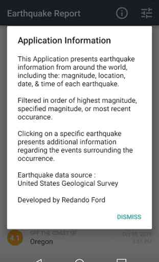 Earthquake Report 4