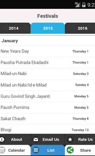 Indian Festivals Calendar 3