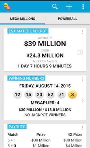 Mega Millions Powerball Lotto 4