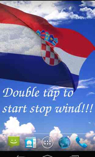 3D Croatia Flag Live Wallpaper 2