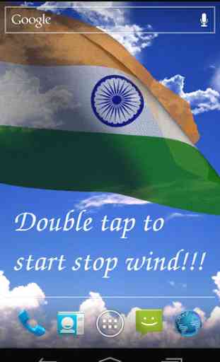 3D India Flag Live Wallpaper 1