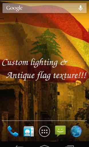 3D Lebanon Flag Live Wallpaper 4