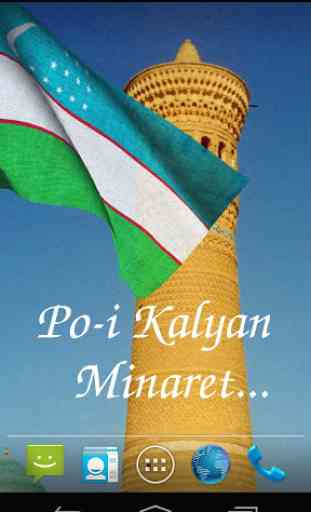 3D Uzbekistan Flag LWP 3
