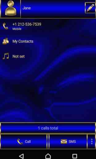 Abctract Blue EXDialer theme 3