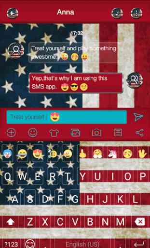 American Emoji Keyboard 3