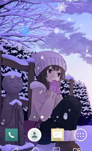 Anime winter live wallpaper 4